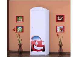 Detská skriňa AUTÍČKO - TYP 4A