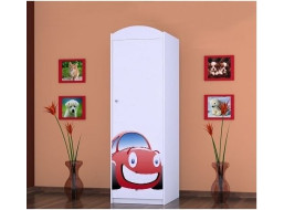 Detská skriňa AUTÍČKO - TYP 4B