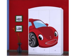 Detská skriňa RED CAR - TYP 11