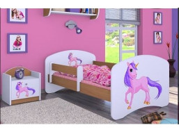 Detská posteľ bez šuplíku 180x90cm Jednorožec - buk