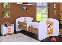 Detská posteľ bez šuplíku 180x90cm PSÍK - buk