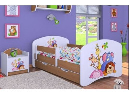 Detská posteľ so zásuvkou 160x80cm SAFARI - buk