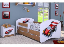 Detská posteľ so zásuvkou 160x80cm SUPER FORMULE - buk