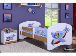 Detská posteľ bez šuplíku 180x90cm LIETADLO - buk