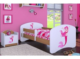 Detská posteľ bez šuplíku 180x90cm málo Mermaid - buk
