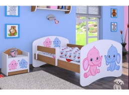 Detská posteľ bez šuplíku 160x80cm slonica - buk
