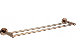 Kúpeľňová polica na uteráky MEXEN REMO s 2 priečkami - rose gold, 7050725-60