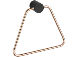Kúpeľňový držiak na uteráky MEXEN ARON - čierny / rose gold, 7088132-67