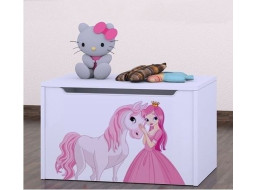Truhla na hračky PRINCEZNÁ A KONÍK