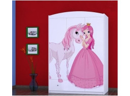 Detská skriňa PRINCEZNA A KONÍK - TYP 11