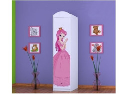 Detská skriňa PRINCEZNA A KONÍK - TYP 3B