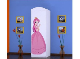 Detská skriňa PRINCEZNA A KONÍK - TYP 5B