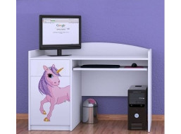 Detský písací stôl Jednorožec - TYP 4