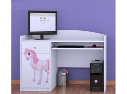 Detský písací stôl PRINCEZNA A KONÍK - TYP 4