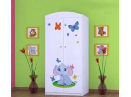 Detská skriňa SLON A MOTÝLCI - TYP 7B