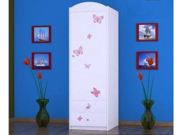 Detská skriňa VÍLA A MOTÝLCI - TYP 4B