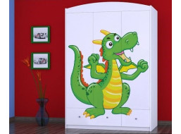 Detská skriňa ZELENÝ DRAK - TYP 11