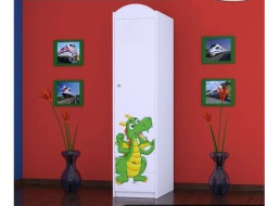 Detská skriňa ZELENÝ DRAK - TYP 1B