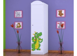 Detská skriňa ZELENÝ DRAK - TYP 3A