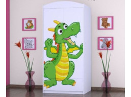 Detská skriňa ZELENÝ DRAK - TYP 8A