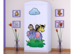 Detská skriňa ZOO - TYP 8B