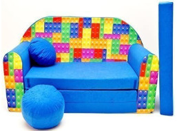Detská pohovka LEGO - modrá