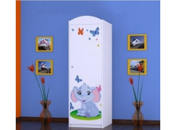 Detská skriňa SLON A MOTÝLCI - TYP 5B
