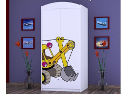 Detská skriňa ŽLTÝ BAGR - TYP 7B