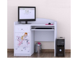 Detský písací stôl PRINC NA BIELOM KONI - TYP 8