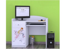Detský písací stôl PRINC NA BIELOM KONI - TYP 9