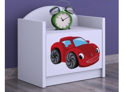 Detský nočný stolík RED CAR - TYP 3