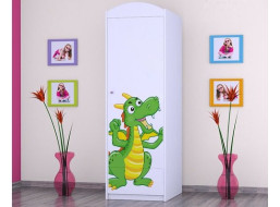 Detská skriňa ZELENÝ DRAK - TYP 5B