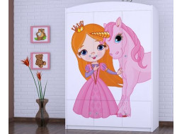 Detská skriňa PRINCEZNA A Jednorožec - TYP 10