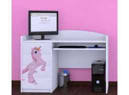 Detský písací stôl PRINCEZNA A Jednorožec - TYP 3