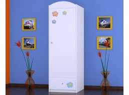 Detská skriňa MAČIČKA s kvietkami - TYP 5A