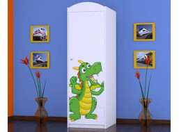 Detská skriňa ZELENÝ DRAK - TYP 5A