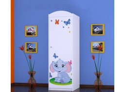 Detská skriňa SLON A MOTÝLCI - TYP 5A