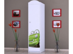 Detská skriňa ZELENÉ AUTO - TYP 2A
