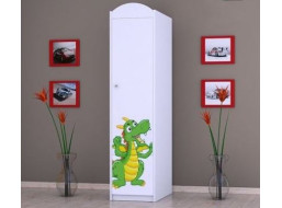 Detská skriňa ZELENÝ DRAK - TYP 2A
