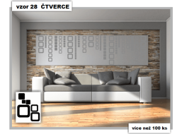 Samolepky DECOR COLOR vzor 28 - ŠTVORCA - 063 zelená