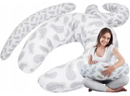 Dojčiaci vankúš BABYMAM PREMIUM - Pierka s bielou