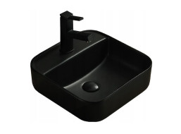 Keramické umývadlo MAXMAX MEXEN SILVIA 39 cm - čierne matné, 21863985