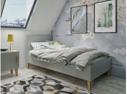 Detská posteľ bez zásuvky KUBI - šedá 180x80 cm