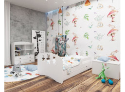 Detská posteľ so zásuvkou 180x90 cm s výrezom MACKOVIA + matrac ZADARMO!