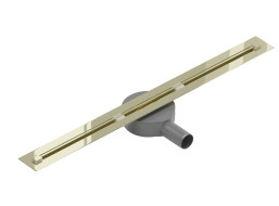 Sprchový žľab MAXMAX Mexen FLAT 360 SUPER SLIM - zlatý, 1551130
