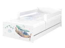 Detská posteľ MAX - 200x90 cm - DO NEBIES - biela