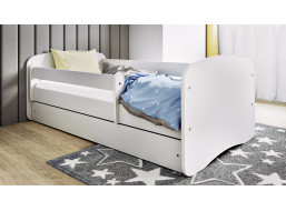 Detská posteľ BABY DREAMS bez šuplíka - biela 180x80 cm