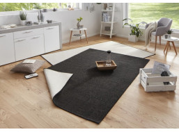 Kusový obojstranný koberec Twin 103096 black creme
