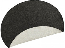 Kusový obojstranný koberec Twin 103096 black creme circle