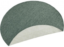 Kusový obojstranný koberec Twin 103095 green creme circle